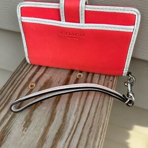 Coach phone holding wristlet